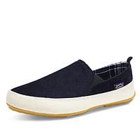 mens loafers slip ons light soles fabric spring fall casual walking fl ...