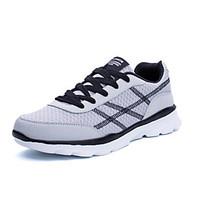 Men\'s Sneakers Comfort Light Soles PU Spring Fall Outdoor Athletic Running Low Heel Black/Red Blue Gray Under 1in