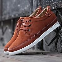 mens sneakers comfort suede spring casual navy blue brown gray flat