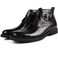 mens boots bootie leather fall winter office career bootie chocolate b ...