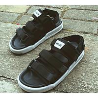 Men\'s Sandals Comfort Tulle Spring Casual Light Grey Black Flat