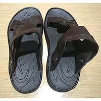 mens sandals comfort cowhide tulle spring casual screen color flat