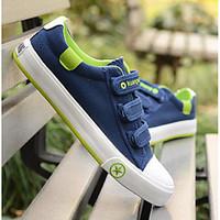 Men\'s Sneakers Comfort Canvas Spring Casual Navy Blue Black White Flat