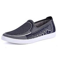 mens sneakers comfort tulle spring casual screen color blue gray flat