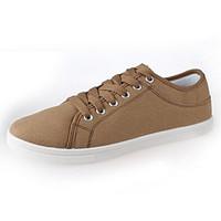 mens sneakers comfort canvas spring casual khaki blue black flat