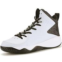 Men\'s Athletic Shoes Fall Winter Leather Outdoor Athletic Flat Heel White Black Red Basketball