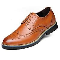 mens oxfords comfort leather casual black brown yellow red