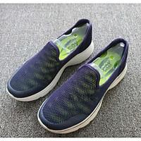 mens sneakers moccasin comfort tulle spring casual blue light grey bla ...