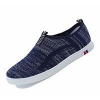 mens sneakers comfort fabric tulle spring casual screen color blue gra ...