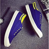 mens sneakers comfort canvas spring casual blue black white flat