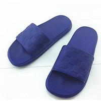 mens slippers flip flops spring comfort couple shoes rubber casual lig ...