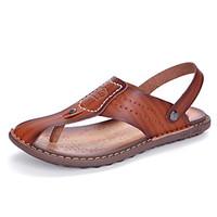 mens slippers flip flops comfort light soles leatherette spring summer ...