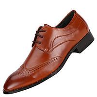 mens oxfords comfort leather office career party evening casual flat h ...