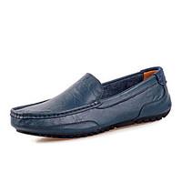 mens loafers slip ons comfort nappa leather shoes office career casual ...