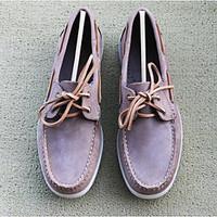 mens sneakers comfort leather tulle spring casual camel flat