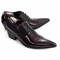 mens oxfords comfort cowhide spring casual burgundy black under 1in