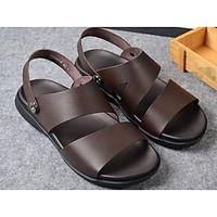 mens sandals spring comfort cowhide nappa leather tulle casual