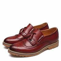 mens boots spring fall winter comfort leather office career casual bla ...