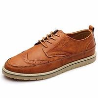 mens oxfords comfort leather spring fall winter office career casual b ...