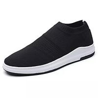 mens athletic shoes comfort pu spring fall outdoor flat heel red gray  ...