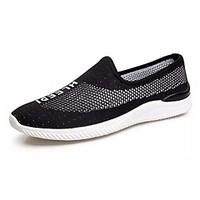 Men\'s Athletic Shoes Comfort PU Summer Outdoor Flat Heel Gray Black Under 1in
