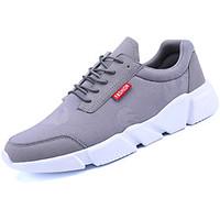 mens athletic shoes comfort pu spring fall outdoor lace up flat heel r ...