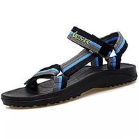 mens sandals comfort pu summer outdoor flat heel greenblack blackblue  ...