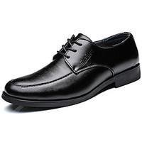 mens oxfords comfort pu spring fall outdoor flat heel black under 1in