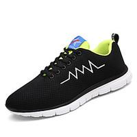 mens athletic shoes comfort pu spring fall outdoor lace up flat heel g ...