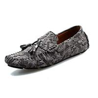 mens oxfords moccasin nappa leather summer outdoor flat heel blue blac ...