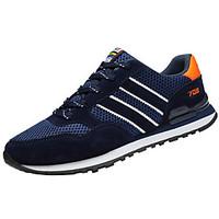 mens athletic shoes comfort pu spring fall casual flat heel blue gray  ...