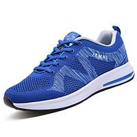 Men\'s Athletic Shoes Comfort PU Spring Fall Casual Flat Heel Blue Green Black Flat