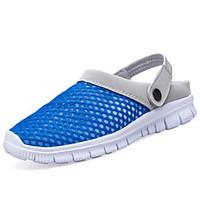 mens sandals comfort pu summer outdoor flat heel blue brown gray dark  ...