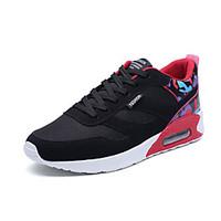 Men\'s Athletic Shoes Fall Winter Comfort PU Casual Flat Heel Black Blue Red Running