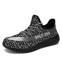 Men\'s Athletic Shoes Fall Winter Comfort Yeeze Shoes Casual Flat Heel Black Red White Others