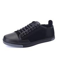 Men\'s Sneakers Spring Summer Fall Winter Comfort Tulle Outdoor Athletic Casual Flat Heel Black Blue Walking