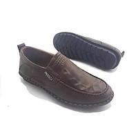 Men\'s Sneakers Formal Shoes Comfort Fabric Spring Fall Office Career Casual Flat Heel Brown Flat