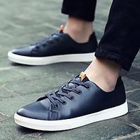 mens oxfords comfort synthetic casual blue black white