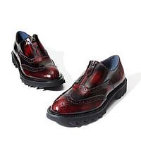 mens sneakers spring comfort pigskin leather casual blue red silver