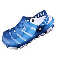 mens sandals spring comfort hole shoes couple shoes rubber casual dark ...