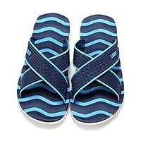 mens slippers flip flops comfort tulle spring casual blue black white  ...