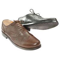 Men?s Brogue Shoes with Leather Soles