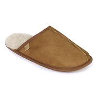 Mens Donmar Sheepskin Slippers Chestnut UK Size 11/12