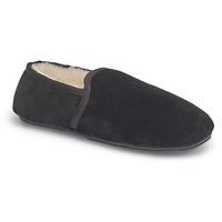 Mens Garrick Sheepskin Slippers Black UK Size 11/12