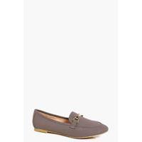 Metallic Trim Loafer - grey