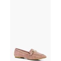 metal trim loafer blush