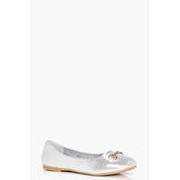 Metallic Trim Basic Ballet - silver