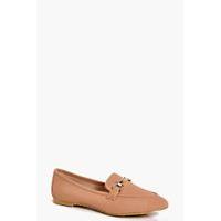 metallic trim loafer blush