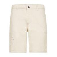 mens stone ripped skinny chino shorts stone