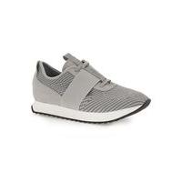 mens cortica grey knitted racer trainers grey